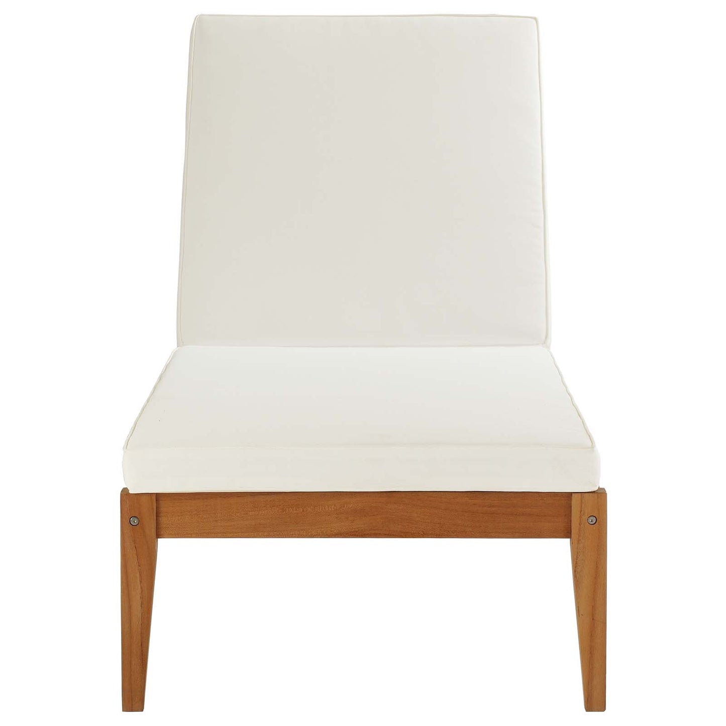 Northlake 3 Piece Outdoor Patio Premium Grade A Teak Wood Set, Wood, Natural White, 17877