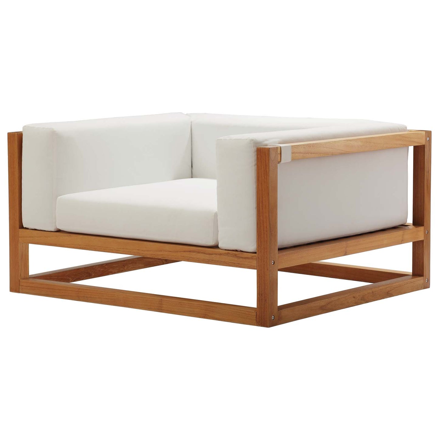 Newbury 2 Piece Outdoor Patio Set, Wood, Natural White, 17878