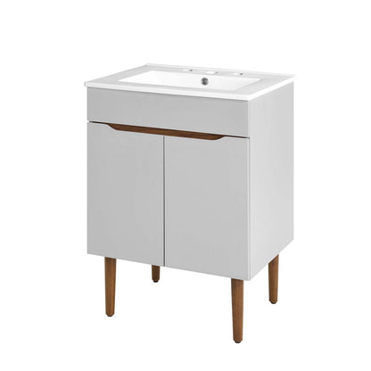 Harvest Bathroom Vanity, Wood, Grey Gray White, 18240