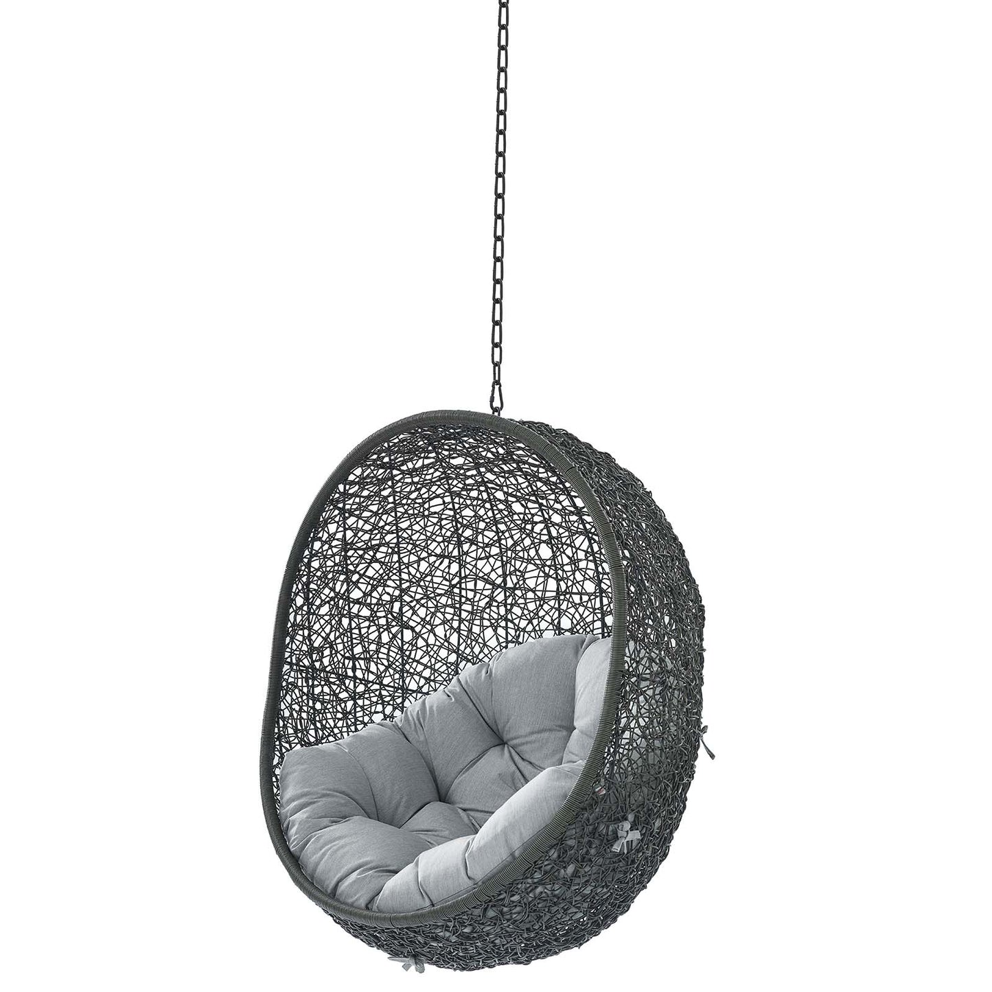 Hide Sunbrella® Fabric Swing Outdoor Patio Lounge Chair Without Stand, Grey Gray, 18242