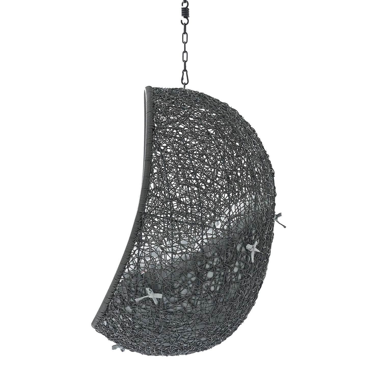 Hide Sunbrella® Fabric Swing Outdoor Patio Lounge Chair Without Stand, Grey Gray, 18242