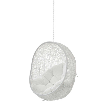 Hide Sunbrella® Fabric Swing Outdoor Patio Lounge Chair Without Stand, White, 18248