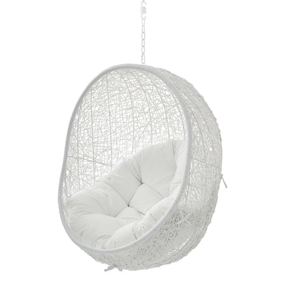Hide Sunbrella® Fabric Swing Outdoor Patio Lounge Chair Without Stand, White, 18248
