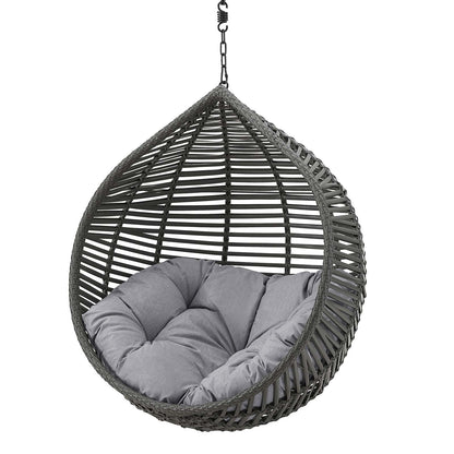 Garner Teardrop Outdoor Patio Swing Chair Without Stand, Grey Gray, 18262