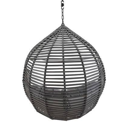 Garner Teardrop Outdoor Patio Swing Chair Without Stand, Grey Gray, 18262