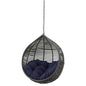 Garner Teardrop Outdoor Patio Swing Chair Without Stand, Grey Gray Blue Navy, 18264