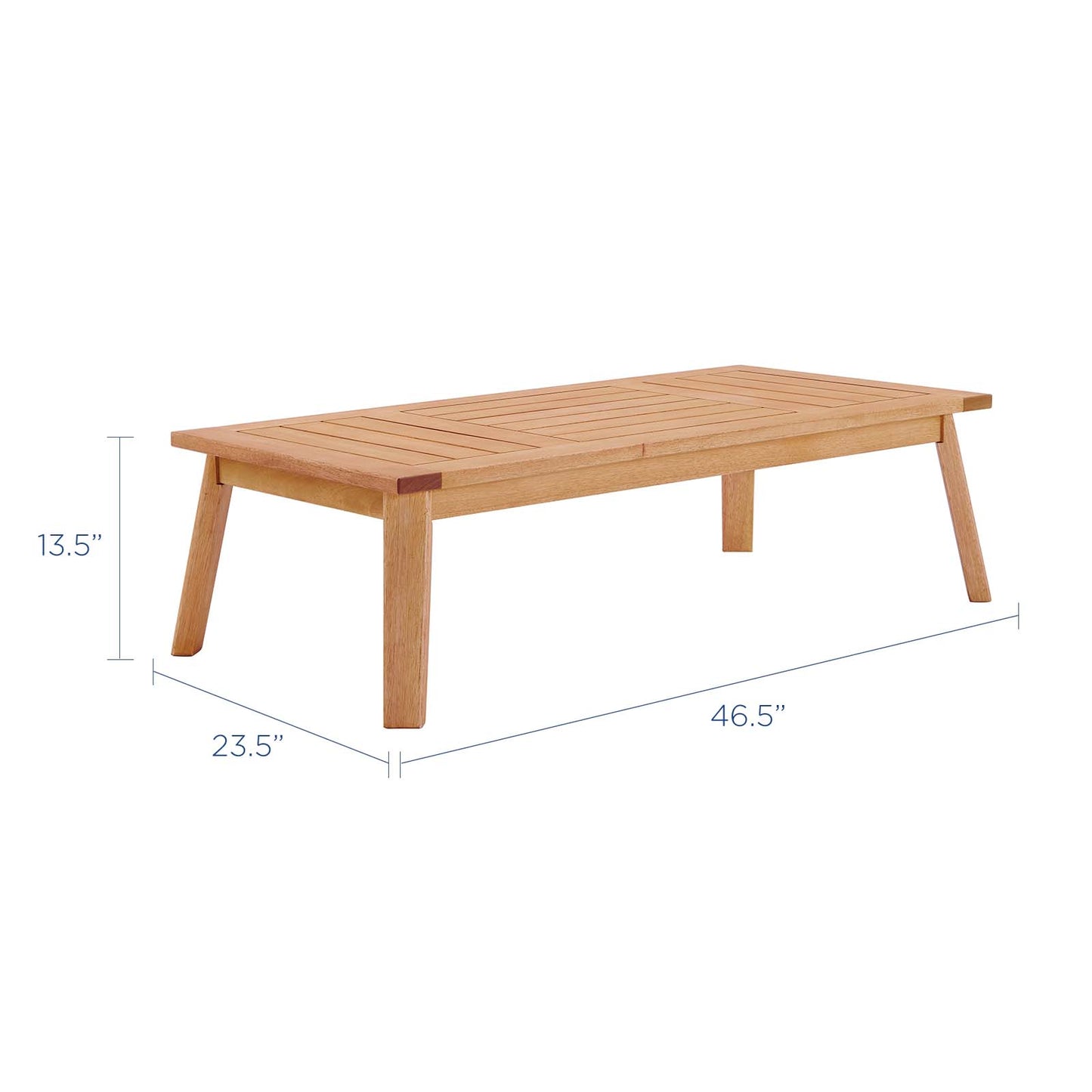 Sedona Outdoor Patio Eucalyptus Wood Coffee Table, Wood, Brown Natural, 18278