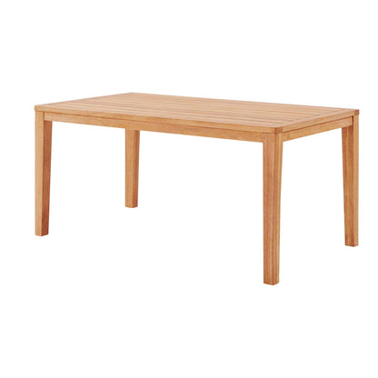 Portsmouth 63" Karri Wood Outdoor Patio Dining Table, Wood, Brown Natural, 18284