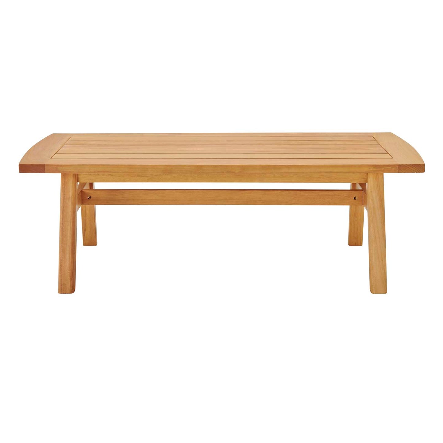 Orlean Outdoor Patio Eucalyptus Wood Coffee Table, Wood, Brown Natural, 18296