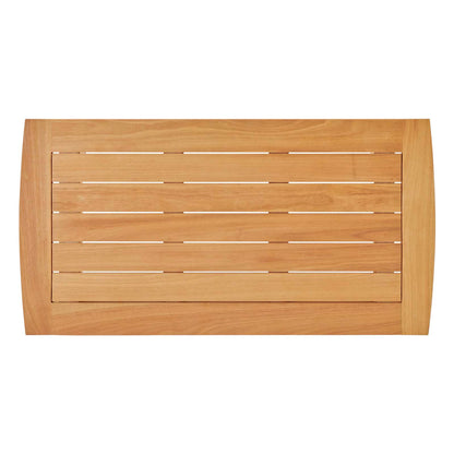 Orlean Outdoor Patio Eucalyptus Wood Coffee Table, Wood, Brown Natural, 18296