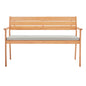 Viewscape Outdoor Patio Ash Wood Loveseat, Wood, Brown Natural Taupe Gray, 18305