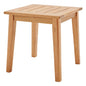 Viewscape Outdoor Patio Ash Wood End Table, Wood, Brown Natural, 18306