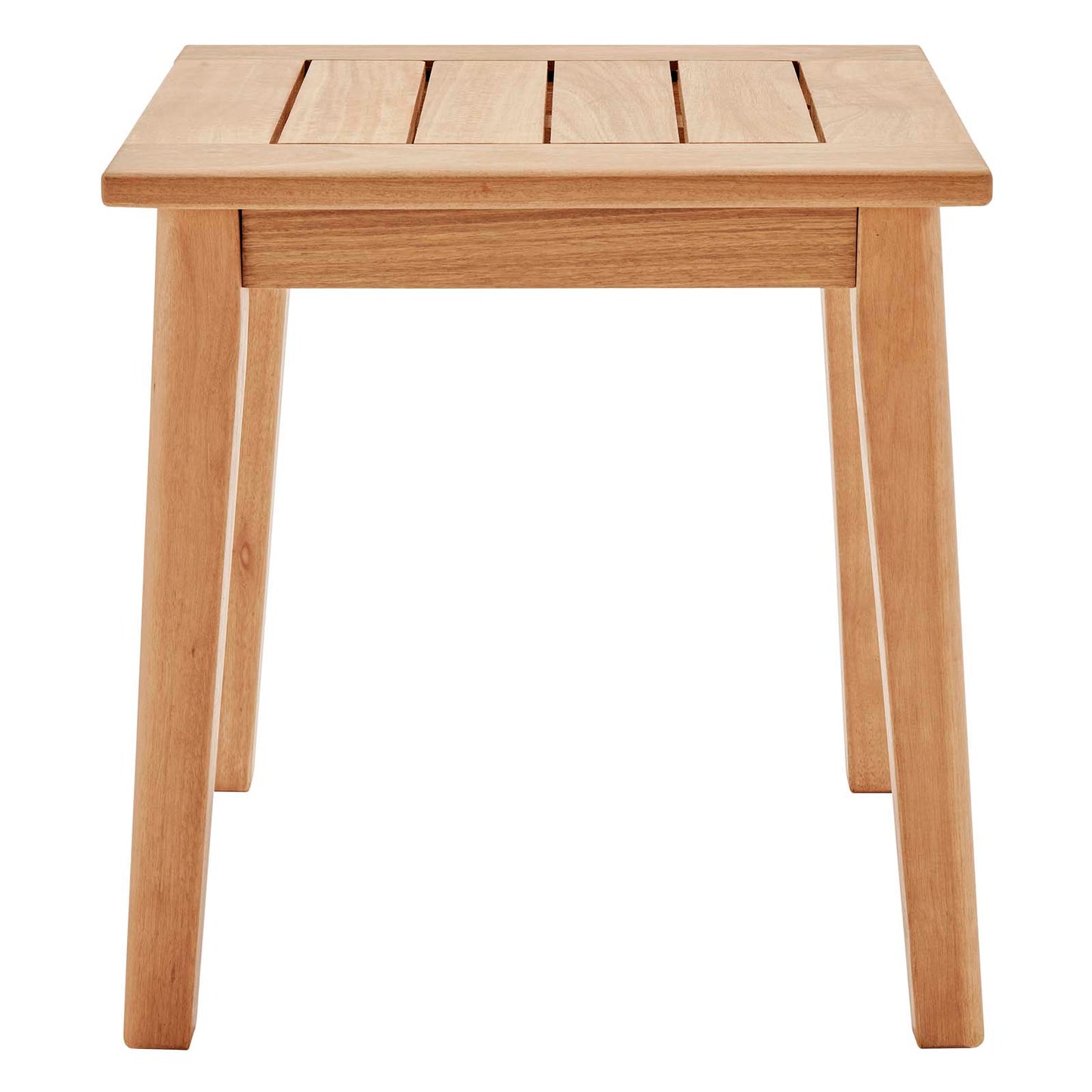 Viewscape Outdoor Patio Ash Wood End Table, Wood, Brown Natural, 18306
