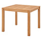 Farmstay 36" Square Outdoor Patio Teak Wood Dining Table, Wood, Brown Natural, 18314