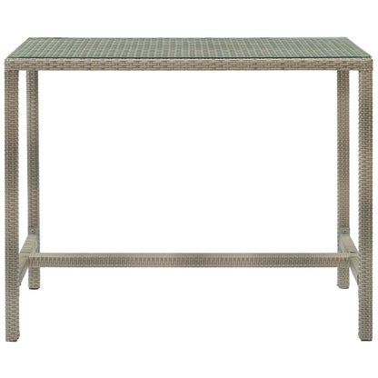 Conduit 5 Piece Outdoor Patio Wicker Rattan Set, Fabric Glass Rattan Wicker, Red, 17585