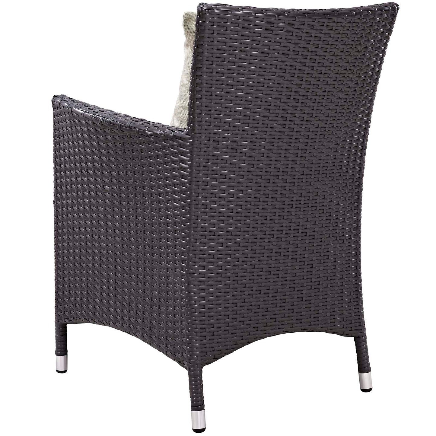 Convene 3 Piece Set Outdoor Patio with Fire Pit, Fabric Rattan Wicker, Beige, 17899