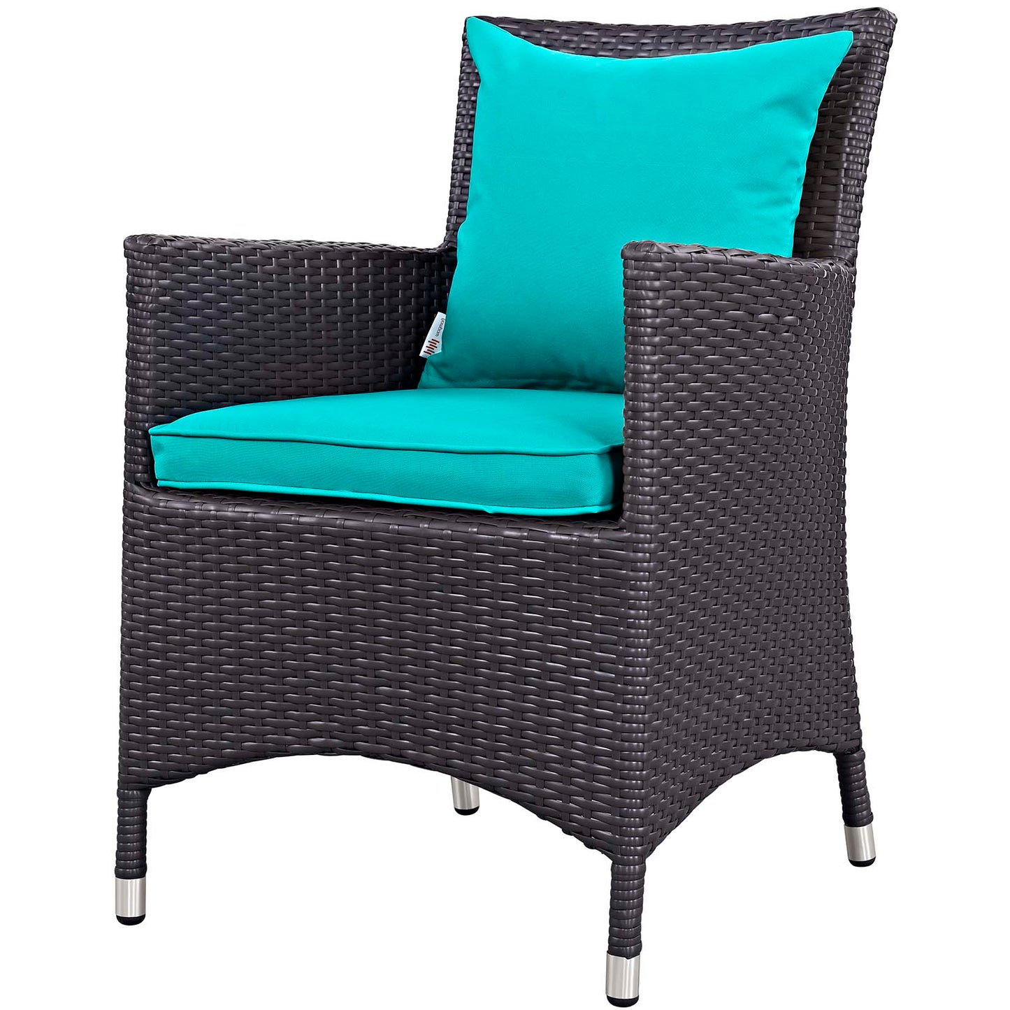 Convene 3 Piece Set Outdoor Patio with Fire Pit, Fabric Rattan Wicker, Blue, 17902