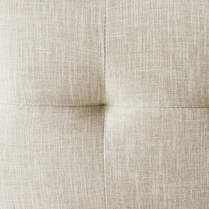 Privy Gold Stainless Steel Upholstered Fabric Dining Accent Chair, Fabric Metal Steel, Gold Beige, 18019