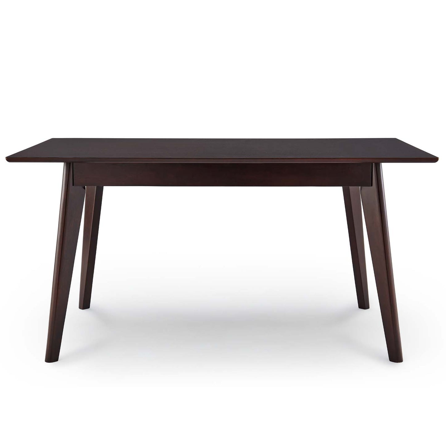 Oracle 47" Rectangle Dining Table, Wood, Drak Brown, 18344