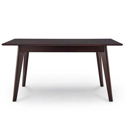 Oracle 47" Rectangle Dining Table, Wood, Drak Brown, 18344