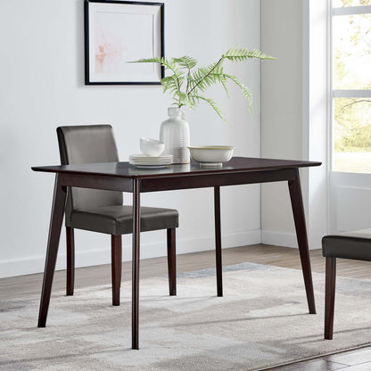 Oracle 47" Rectangle Dining Table, Wood, Drak Brown, 18344