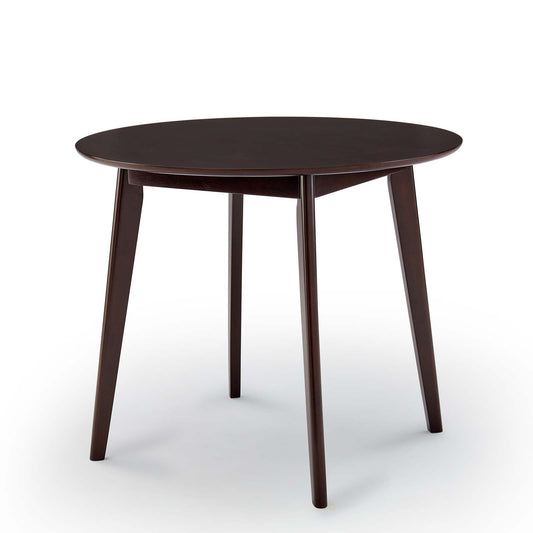 Vision 35" Round Dining Table, Wood, Drak Brown, 18347