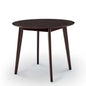Vision 35" Round Dining Table, Wood, Drak Brown, 18347