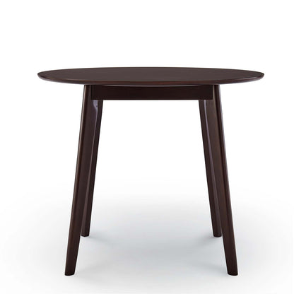 Vision 35" Round Dining Table, Wood, Drak Brown, 18347