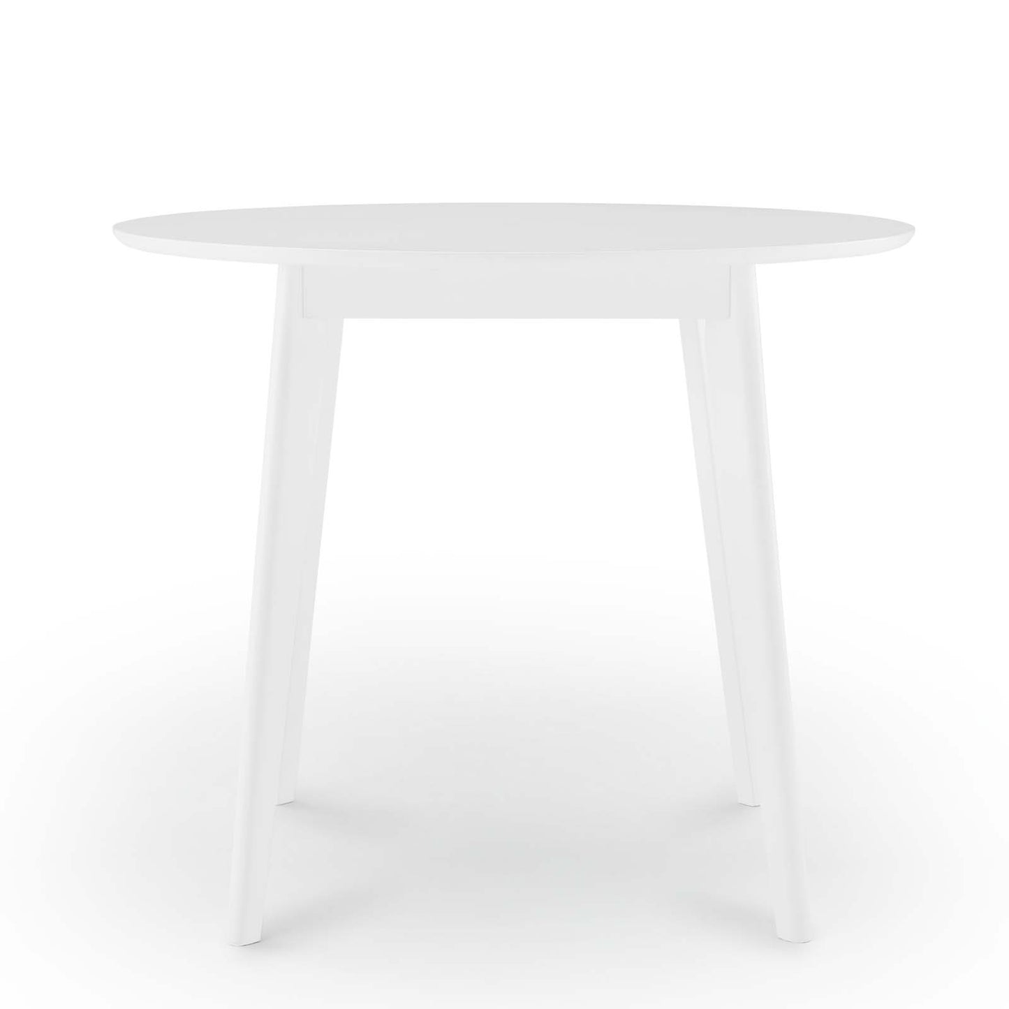 Vision 35" Round Dining Table, Wood, White, 18348