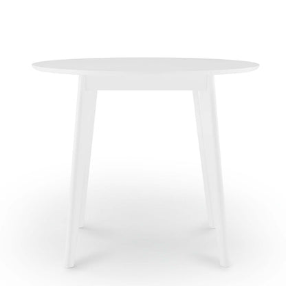 Vision 35" Round Dining Table, Wood, White, 18348