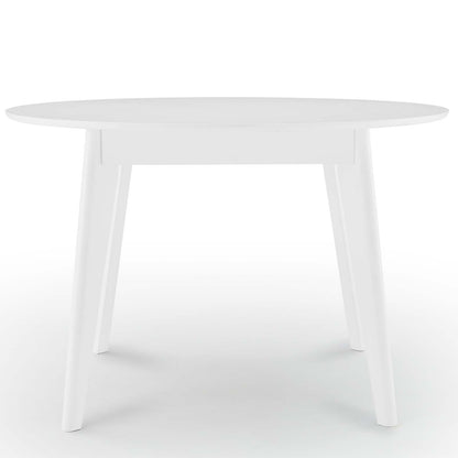 Vision 45" Round Dining Table, Wood, White, 18350