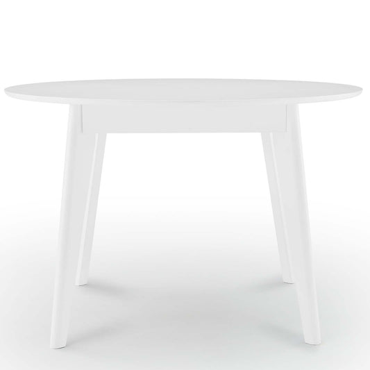 Vision 45" Round Dining Table, Wood, White, 18350