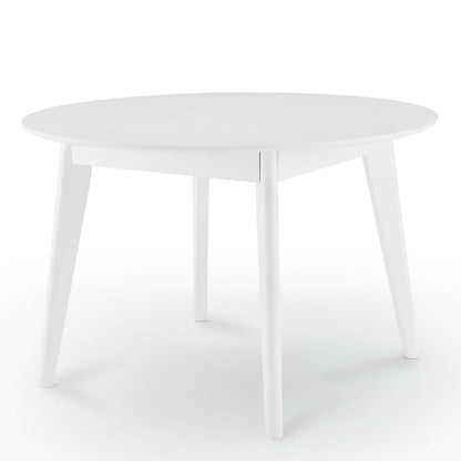 Vision 45" Round Dining Table, Wood, White, 18350