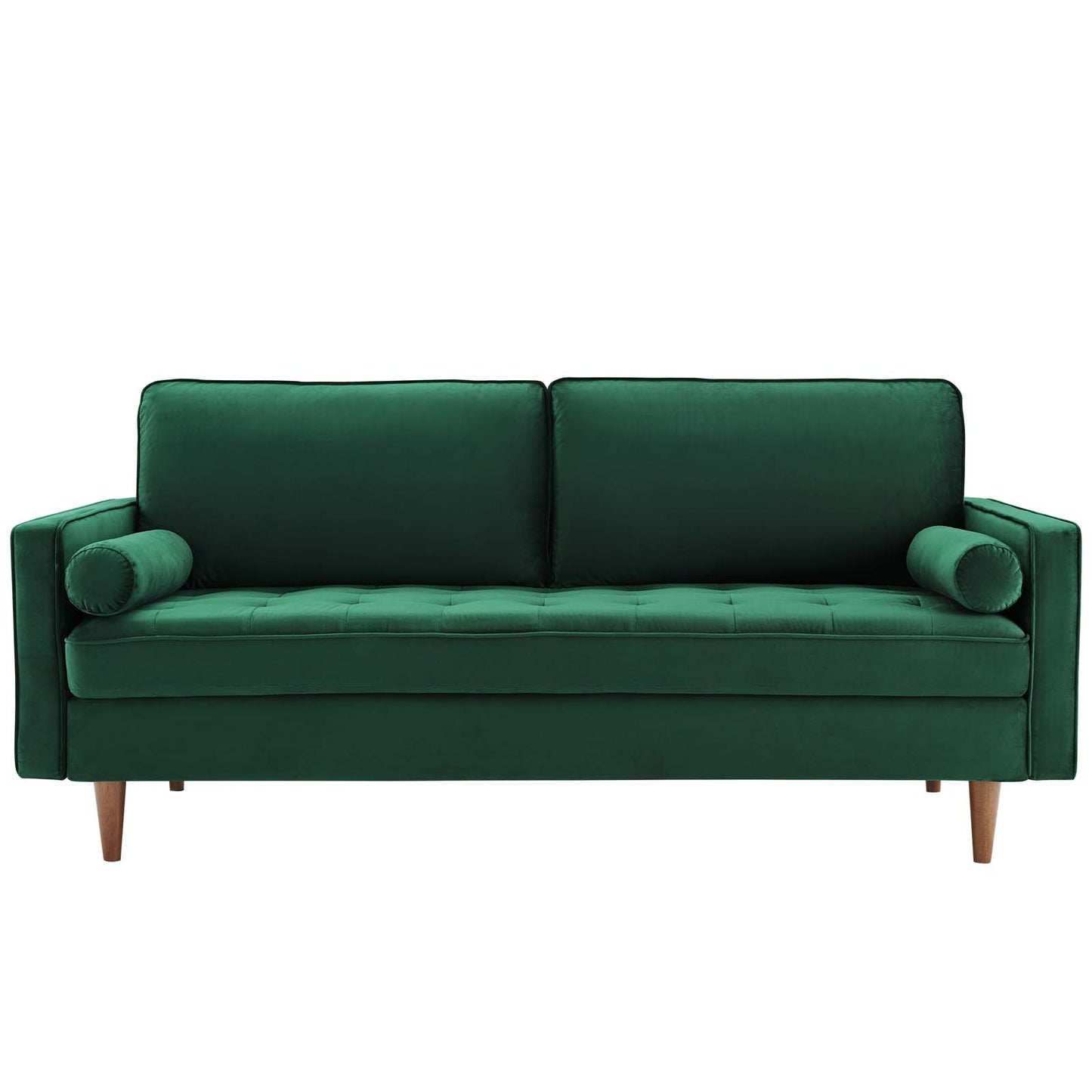 Valour Performance Velvet Sofa, Velvet Fabric, Green, 18080