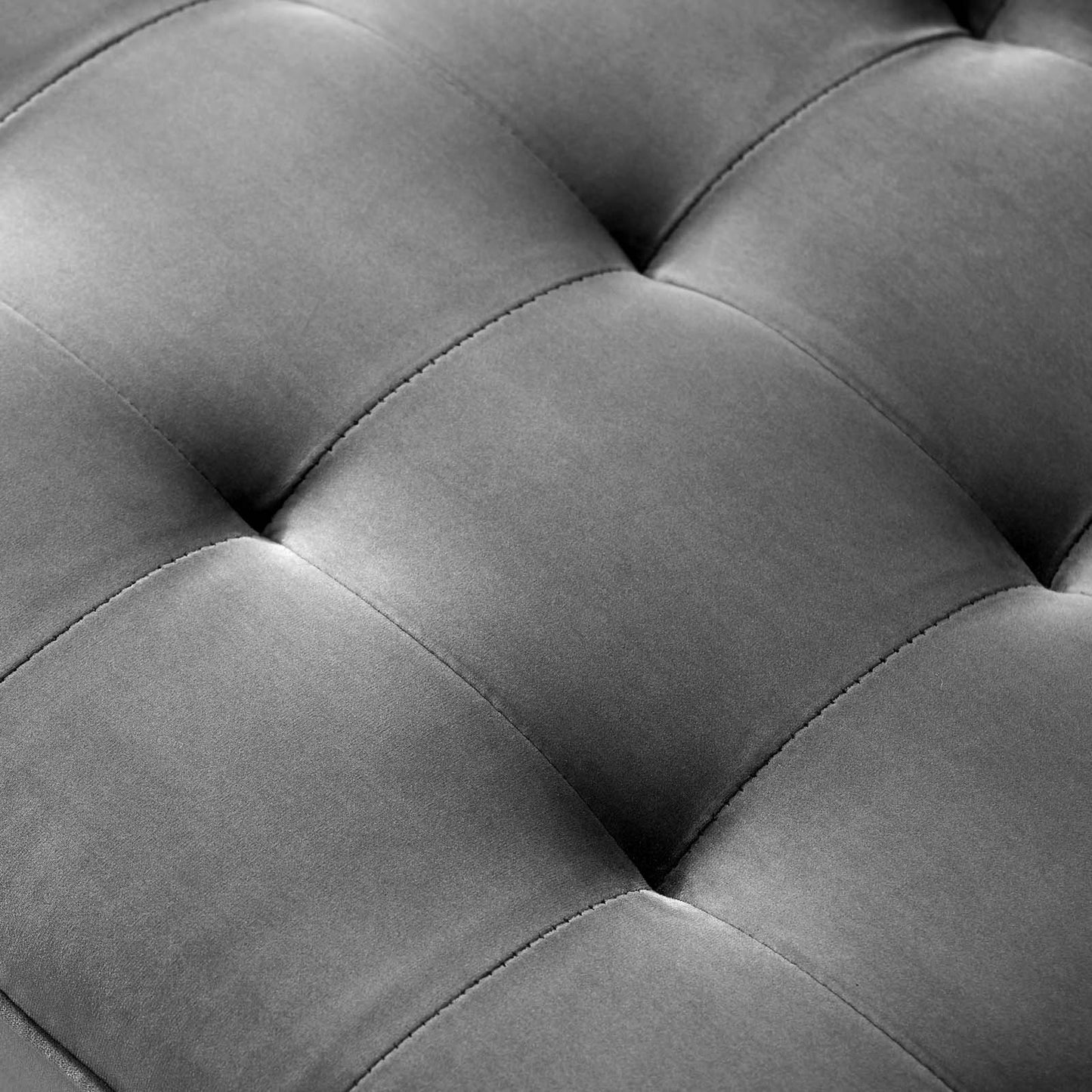 Valour Performance Velvet Sofa, Velvet Fabric, Grey Gray, 18081