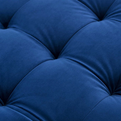 Valour Performance Velvet Sofa, Velvet Fabric, Navy Blue, 18082