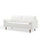 Valour Performance Velvet Sofa, Velvet, White, 18367