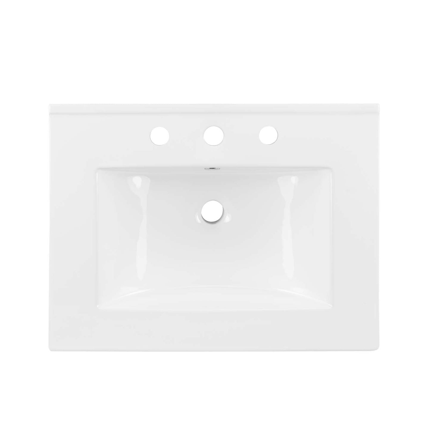Cayman 24" Bathroom Sink, Ceramic, White, 18368