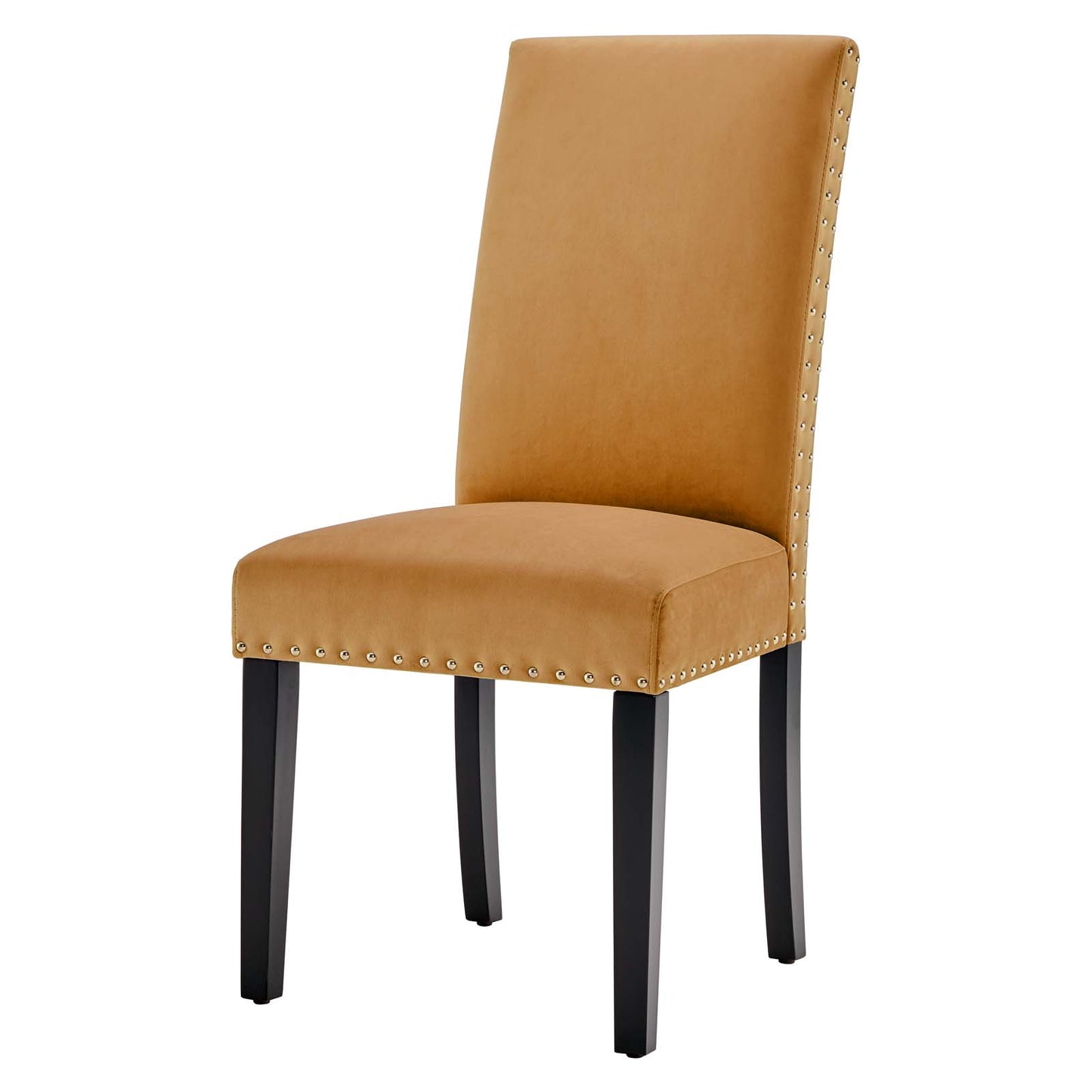 Parcel Performance Velvet Dining Side Chairs - Set of 2, Velvet, Wood, Brown, 18406