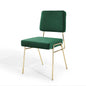 Craft Performance Velvet Dining Side Chair, Velvet, Metal Steel, Gold Green, 18504