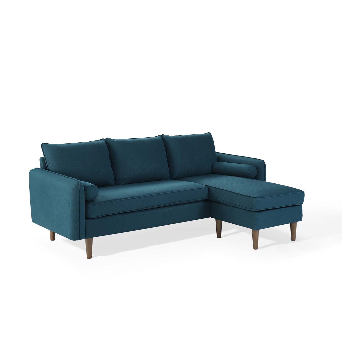 Revive Upholstered Right or Left Sectional Sofa, Fabric, Navy Blue, 18623