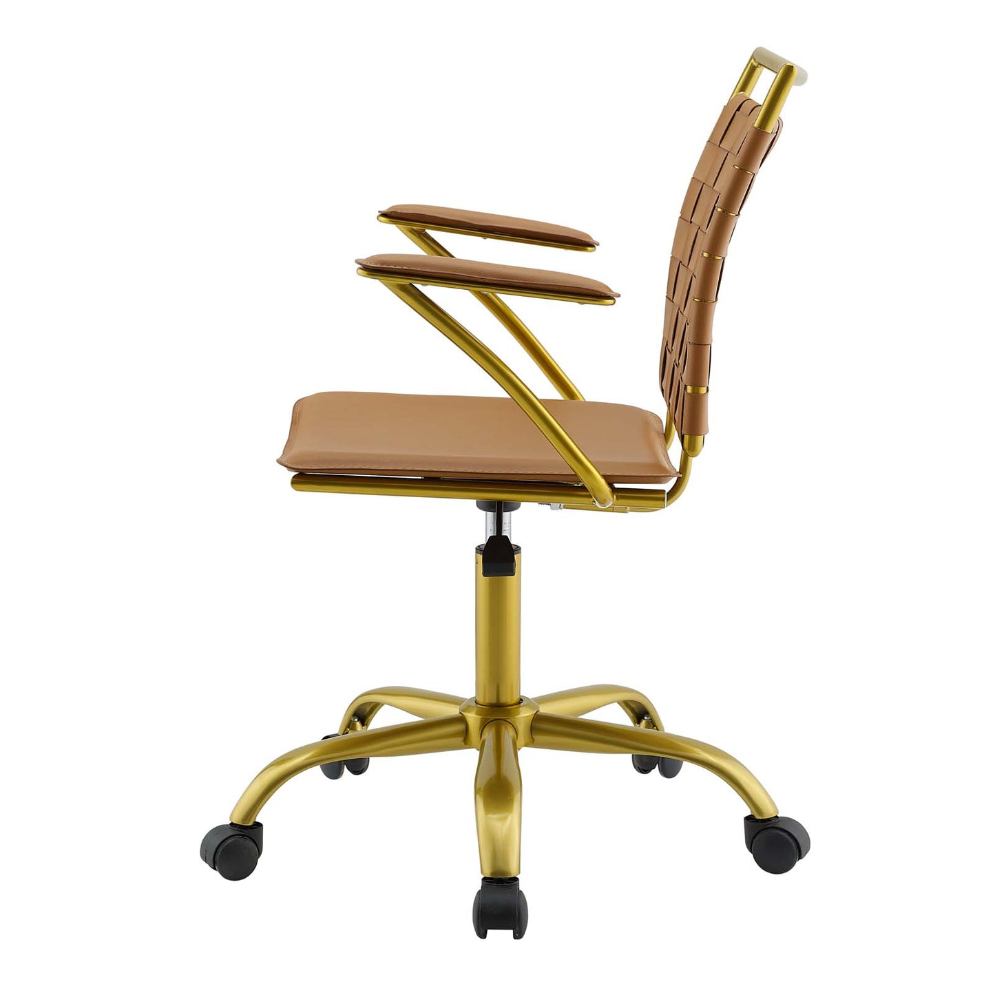 Fuse Faux Leather Office Chair, Faux Leather, Tan, 18631