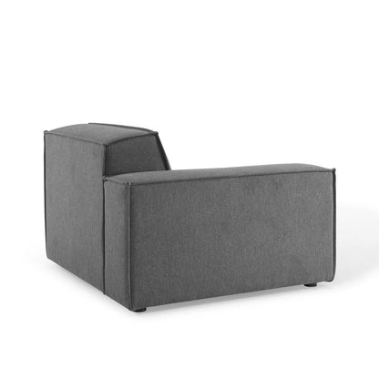 Restore Right-Arm Sectional Sofa Chair, Fabric, Dark Grey Gray, 18633