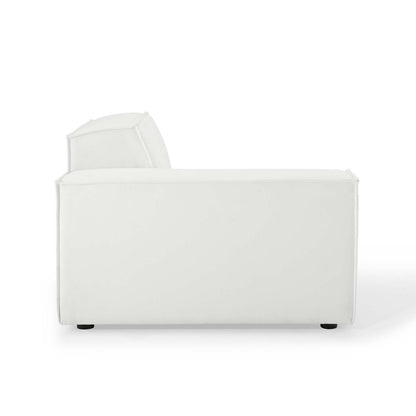 Restore Right-Arm Sectional Sofa Chair, Fabric, White, 18634