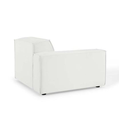 Restore Right-Arm Sectional Sofa Chair, Fabric, White, 18634