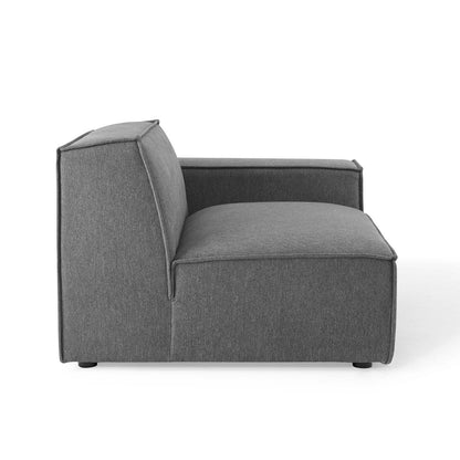 Restore Left-Arm Sectional Sofa Chair, Fabric, Dark Grey Gray, 18635