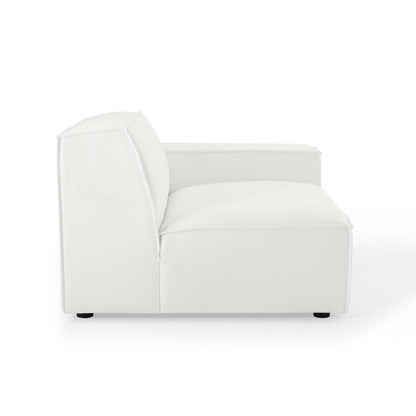 Restore Left-Arm Sectional Sofa Chair, Fabric, White, 18636