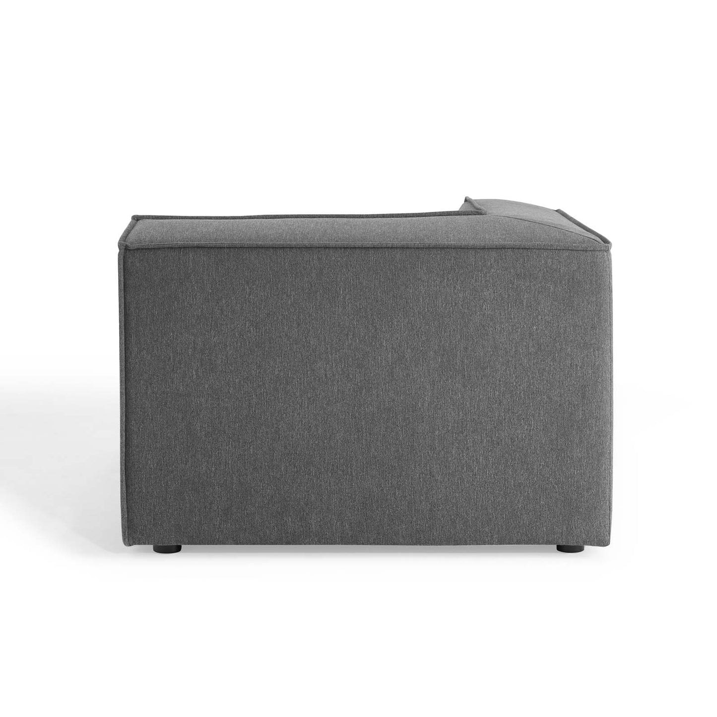 Restore Sectional Sofa Corner Chair, Fabric, Dark Grey Gray, 18637