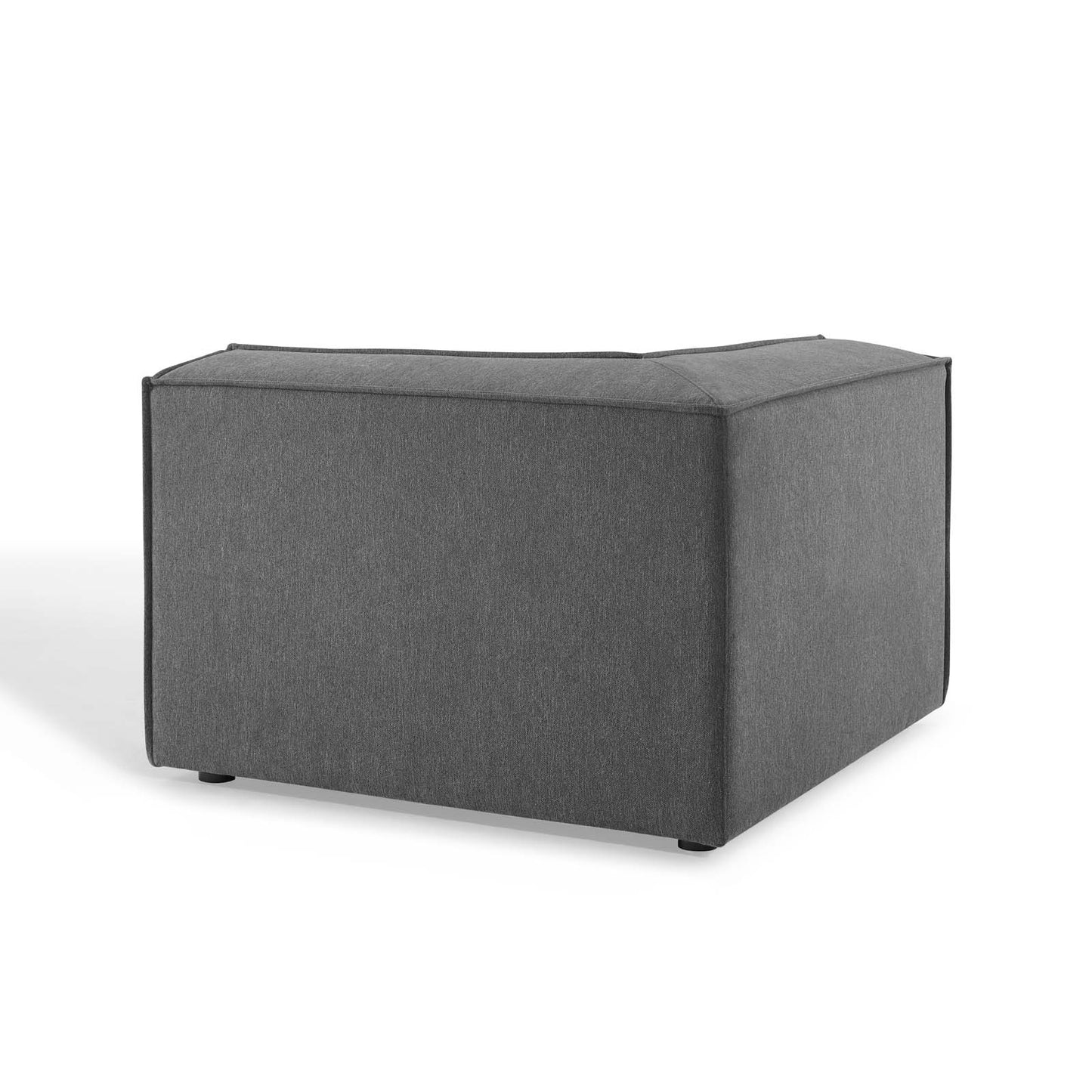 Restore Sectional Sofa Corner Chair, Fabric, Dark Grey Gray, 18637