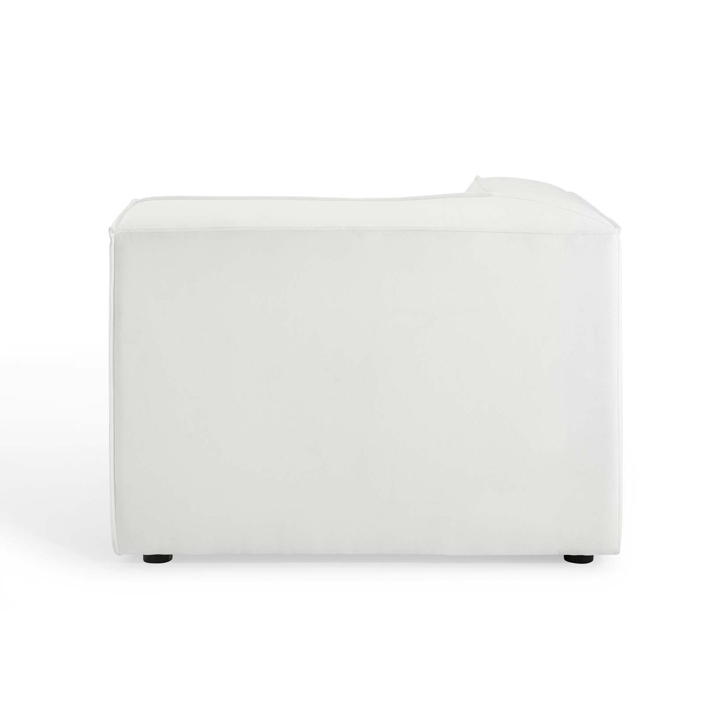 Restore Sectional Sofa Corner Chair, Fabric, White, 18638